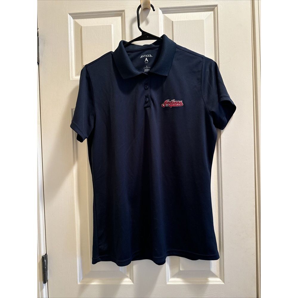 Antigua Women's Cleveland Indians MLB Polo Size Large‎